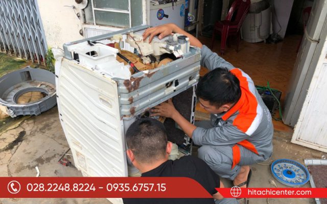 Quy trình sửa chữa máy giặt tại huyện Hóc Môn của Hitachi Center